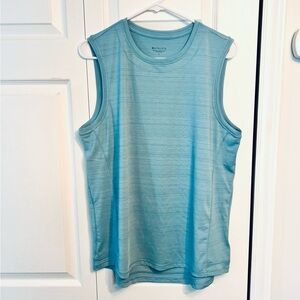EUC Athleta Pacifica Illume UPF Relaxed Tank, Size L, Waterloo Blue
